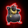 Vibrant, colorful "Biggie Cheese" Mr. Boombastic RGB neon art display decoration