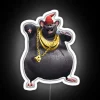 Retro-inspired Biggie Smalls music tribute wall art RGB neon decoration
