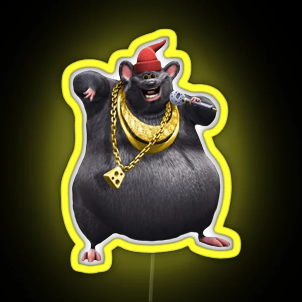 Biggie Cheese Mr Boombastic RGB Neon Sign