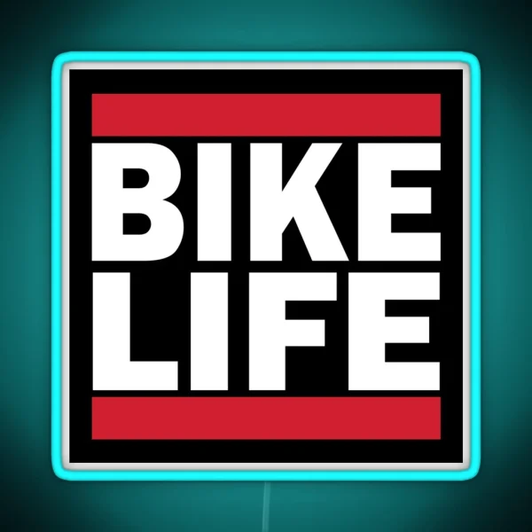 Bike Life Vintage BMX Logo RGB Neon Sign