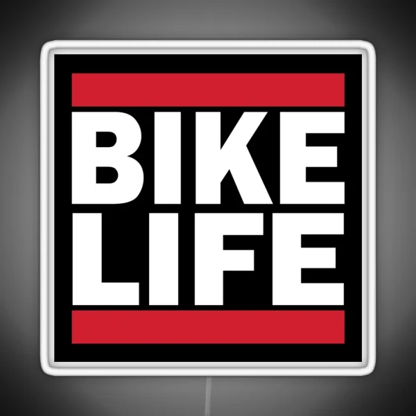 Bike Life Vintage BMX Logo RGB Neon Sign