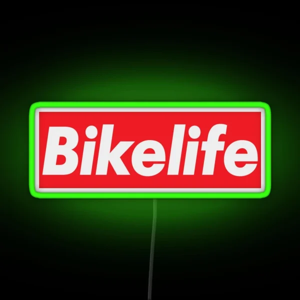 Bikelife Red RGB Neon Sign