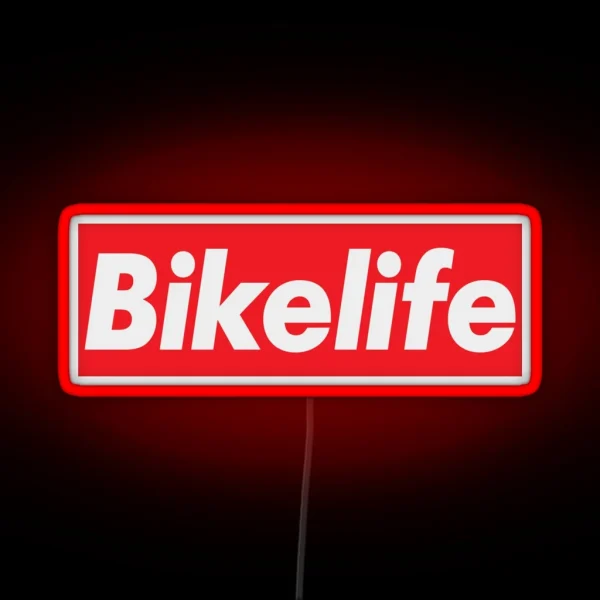 Bikelife Red RGB Neon Sign