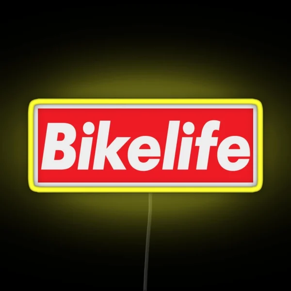 Bikelife Red RGB Neon Sign