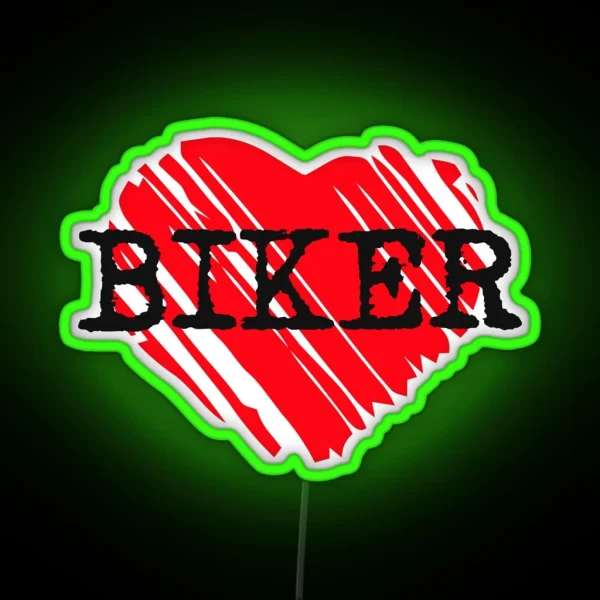 Biker Love RGB Neon Sign