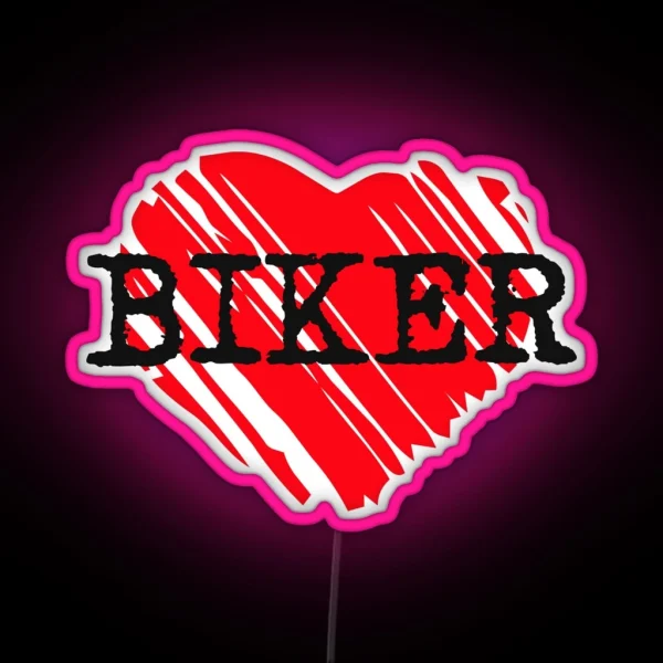 Biker Love RGB Neon Sign