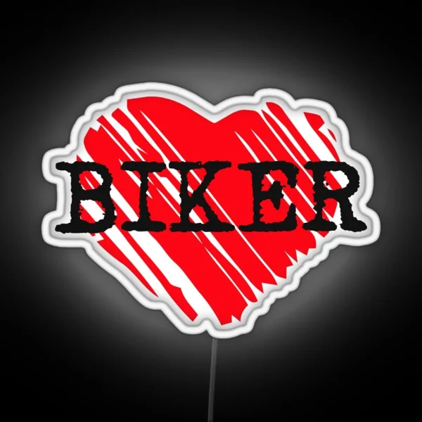 Biker Love RGB Neon Sign