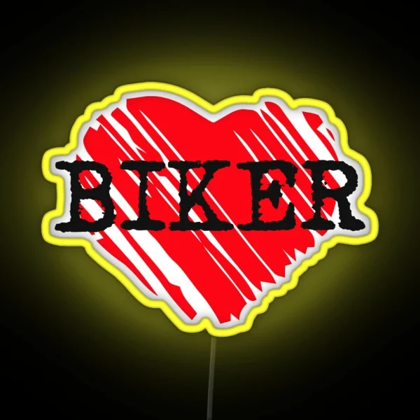 Biker Love RGB Neon Sign