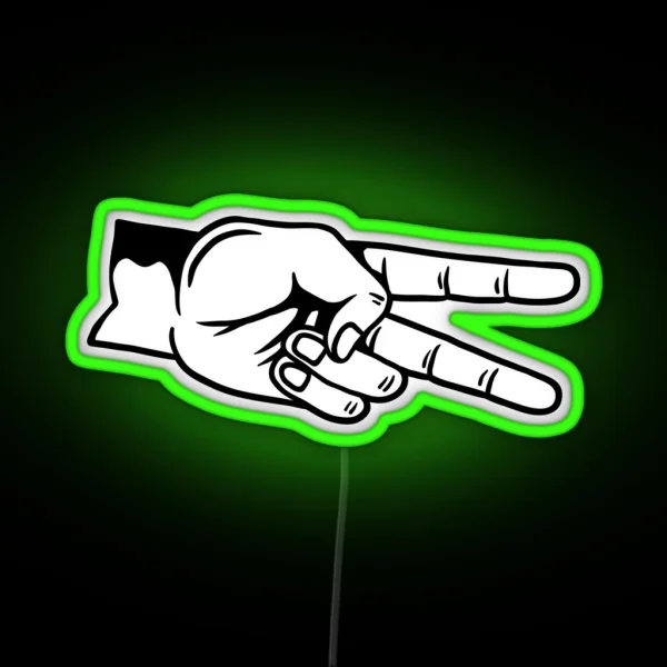 Biker Salute RGB Neon Sign