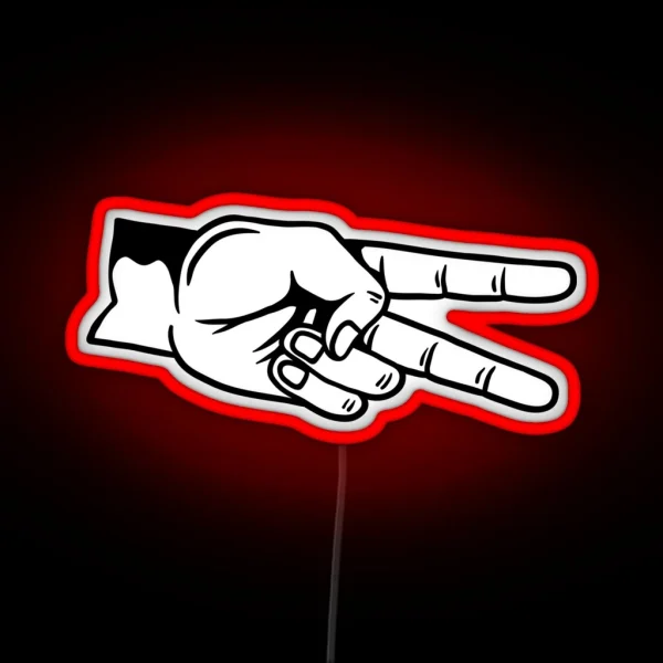 Biker Salute RGB Neon Sign