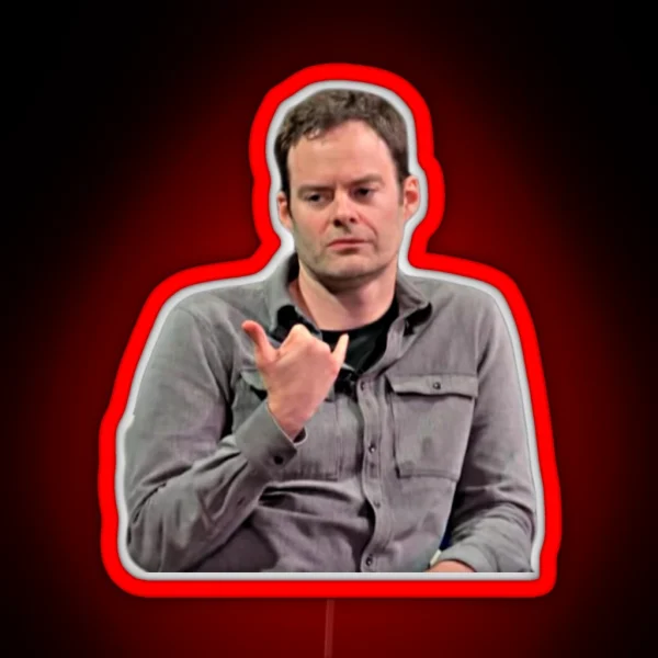 Bill Hader RGB Neon Sign