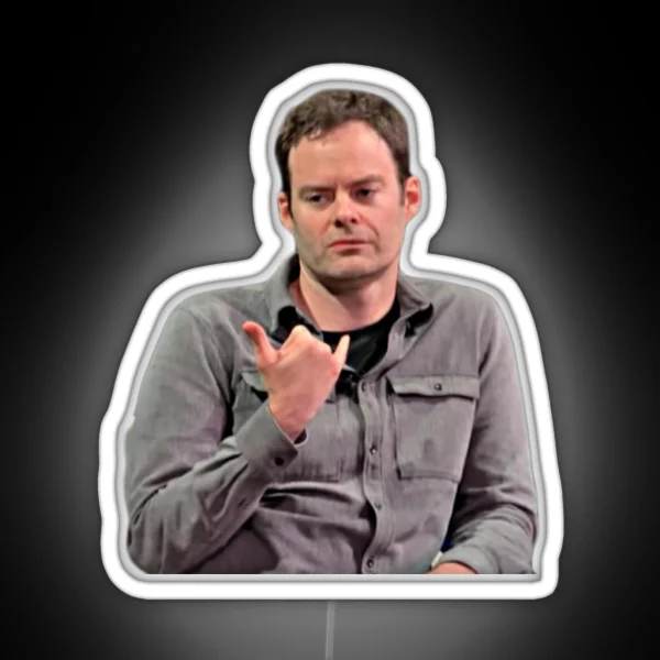 Bill Hader RGB Neon Sign