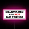 Controversial statement wall decor with neon signs and RGB lighting