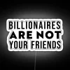 Unique Home Decor Statement with Edgy Billionaire-themed Neon Sign Design