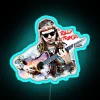Vibrant Billy Strings logo neon sign with customizable RGB lighting
