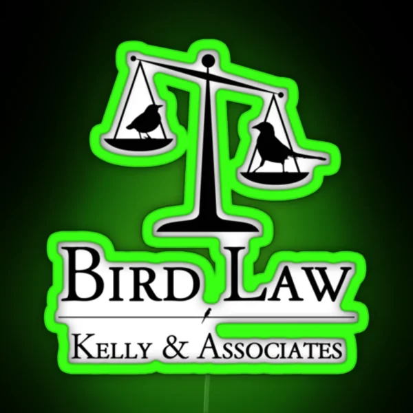 Bird Law Charlie Kelly Its Always Sunny In RGB Neon Sign