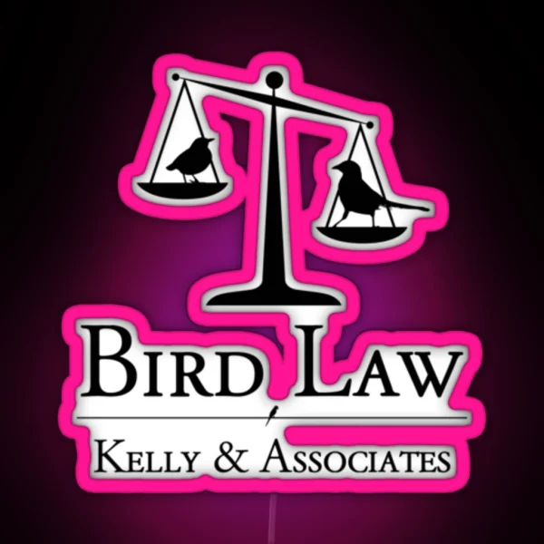 Bird Law Charlie Kelly Its Always Sunny In RGB Neon Sign