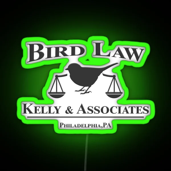 Bird Law Kelly And Associates Dark Edition RGB Neon Sign
