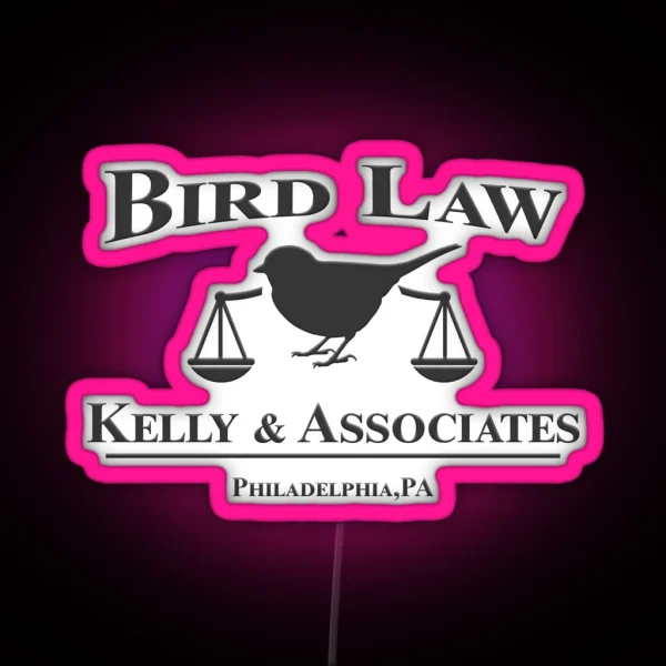 Bird Law Kelly And Associates Dark Edition RGB Neon Sign