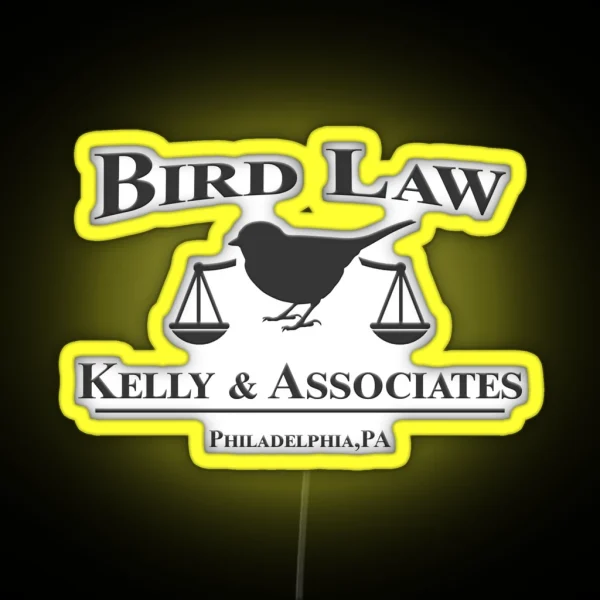 Bird Law Kelly And Associates Dark Edition RGB Neon Sign