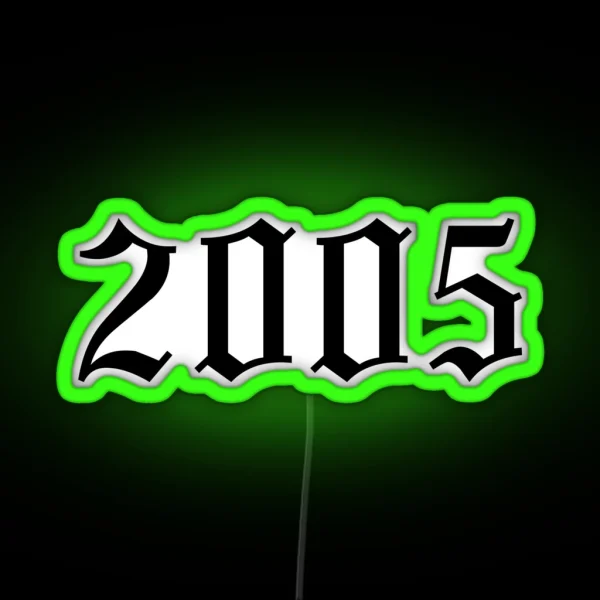 Birth Year 2005 RGB Neon Sign