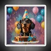 Brighten up your dog lover's birthday with vibrant neon decor.