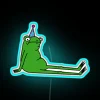 Vibrant birthday decoration RGB neon frog wall art light sign