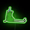 Color-changing Birthday Frog LED Sign in Vibrant RGB Neon Glow