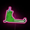RGB Color-Changing Neon Birthday Party Decorations with Frog Theme Sign