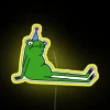 Colorful birthday frog LED neon sign with customizable RGB lighting