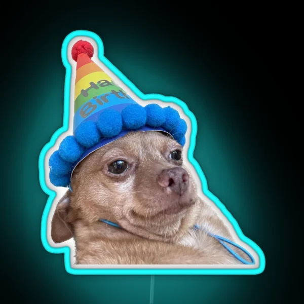 Birthday Mouse RGB Neon Sign