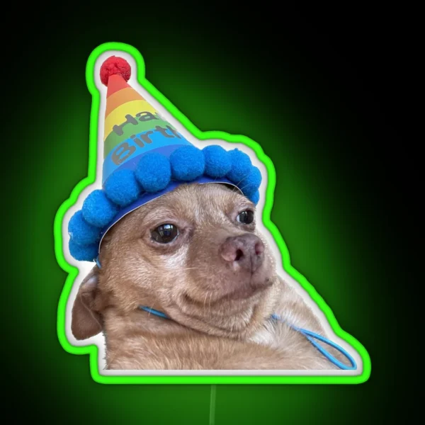 Birthday Mouse RGB Neon Sign