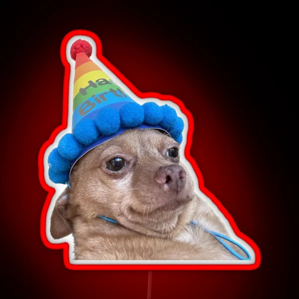Birthday Mouse RGB Neon Sign