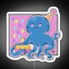 Colorful birthday octopus rgb neon sign decoration for party enthusiasts