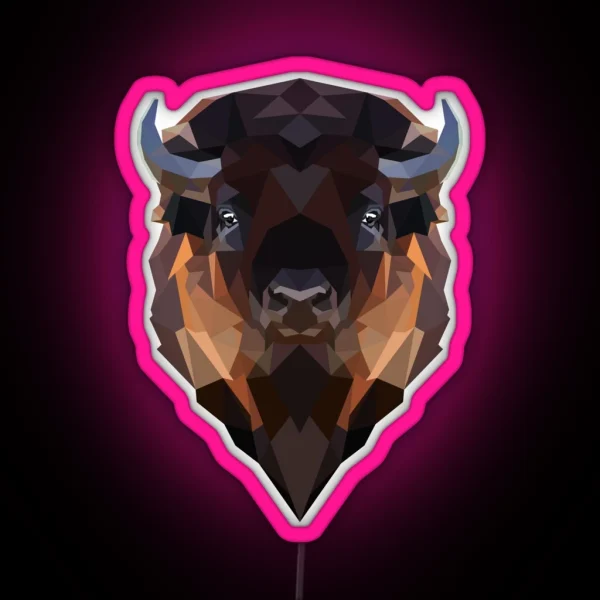 Bison RGB Neon Sign