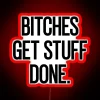 Empowering feminist statement for driven women and strong personalities at home.