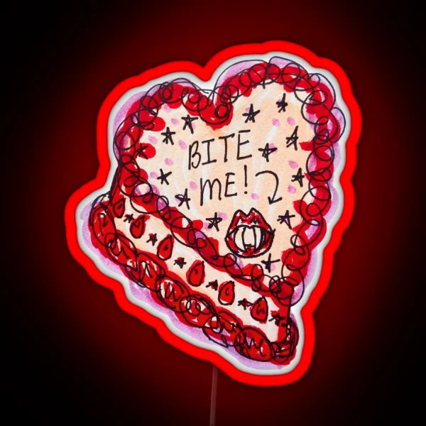 Bite Me Cake RGB Neon Sign