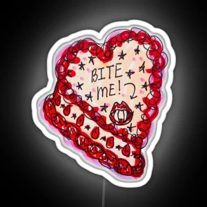 Bite Me Cake RGB Neon Sign