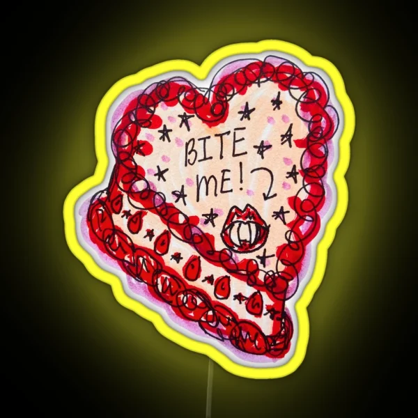 Bite Me Cake RGB Neon Sign