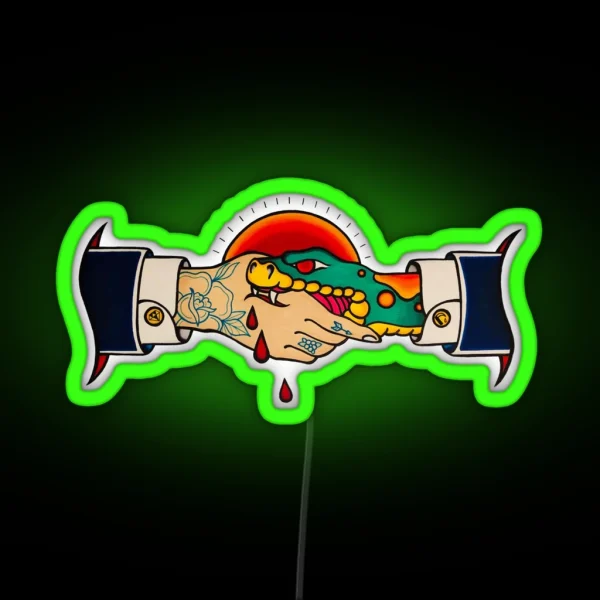 Bite The Hand That Feeds RGB Neon Sign