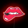 Brighten up your space with this edgy biting lip design.