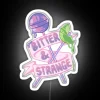 Eccentric glow of Bitter And Strange emblazoned in vibrant colors.