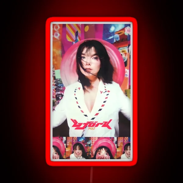 Bjork 1995 Postlong RGB Neon Sign