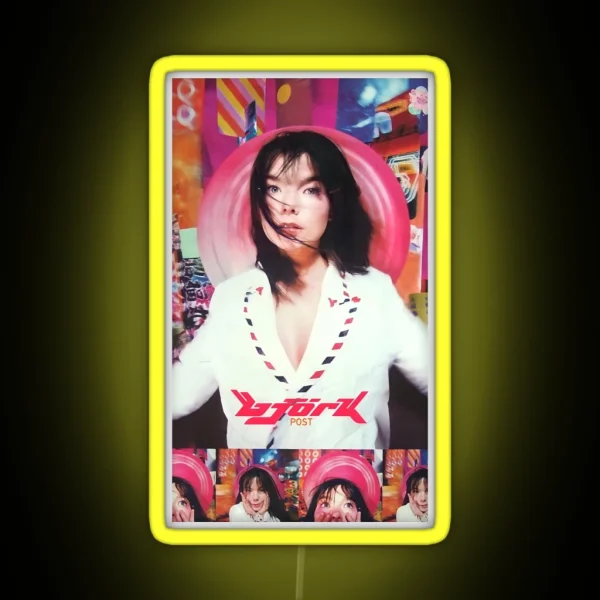 Bjork 1995 Postlong RGB Neon Sign