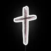RGB Neon Sign with Modern Minimalist Christian Cross Design Statement