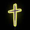 Minimalist Christian Decorative RGB Neon Sign with Black and Pink Accents