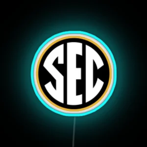 Black And Yellow Sec Logo RGB Neon Sign