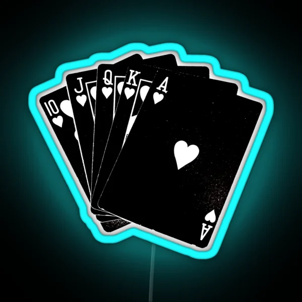 Black Cards RGB Neon Sign