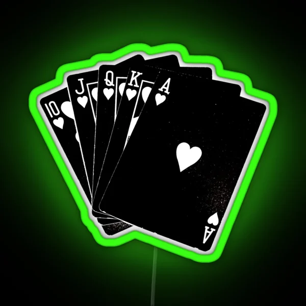 Black Cards RGB Neon Sign