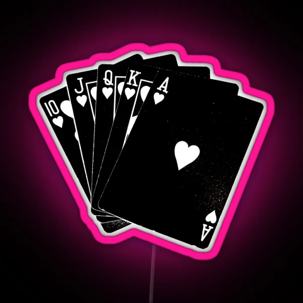 Black Cards RGB Neon Sign